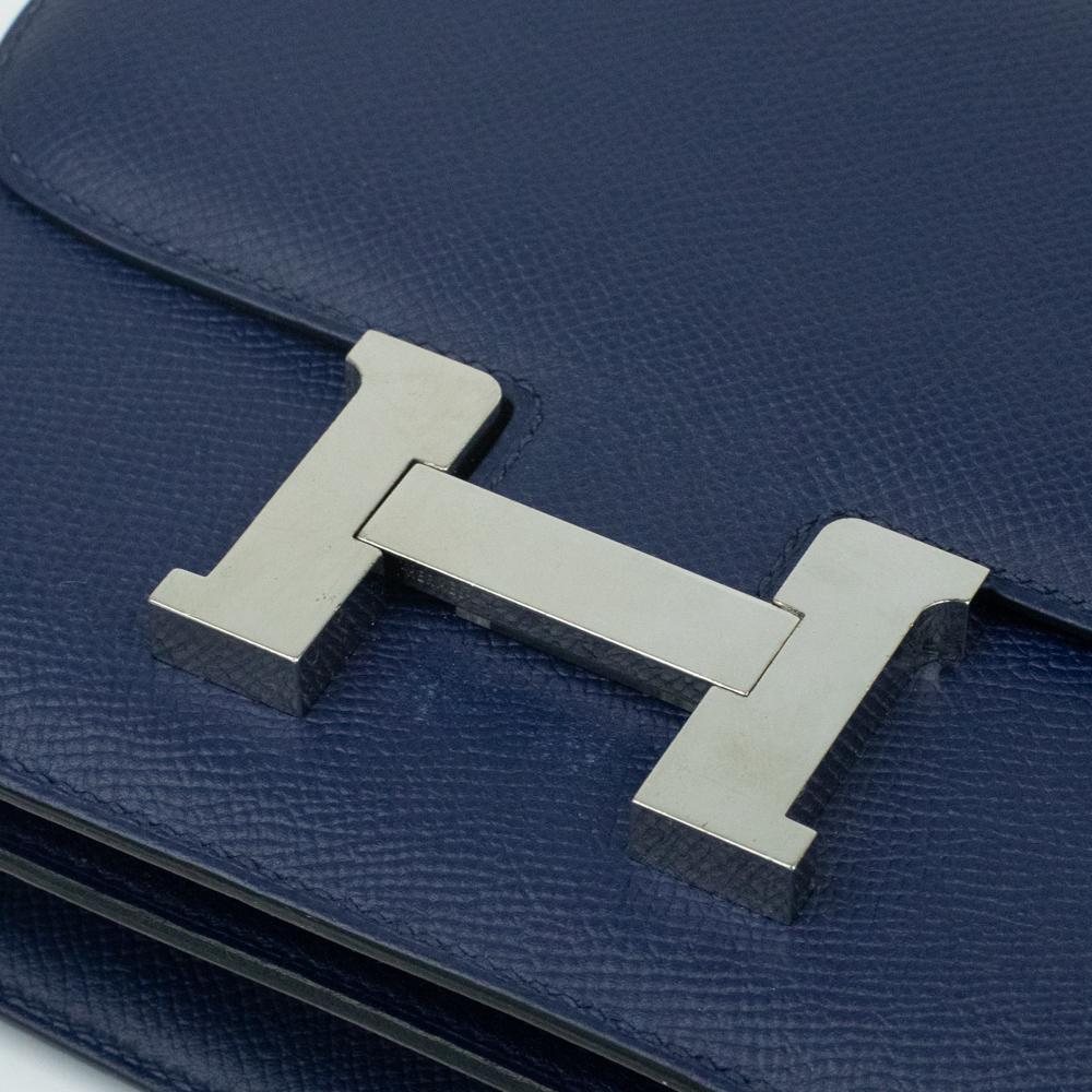 Hermès, Constance in blue leather 7