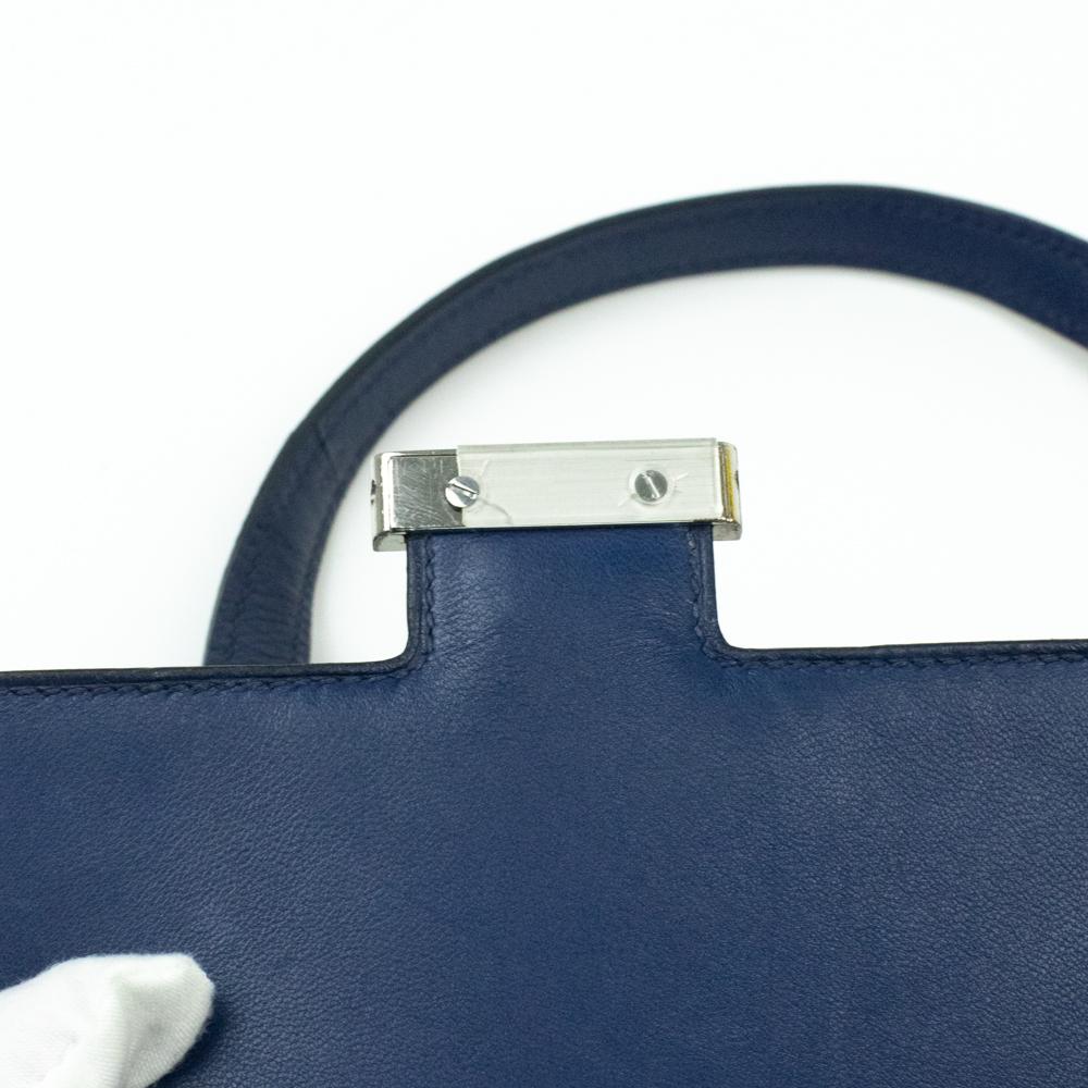 Hermès, Constance in blue leather 8