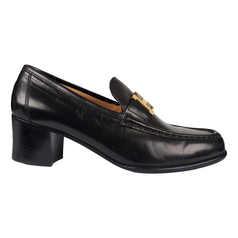 Hermès Constance Leather Heel Pumps - 