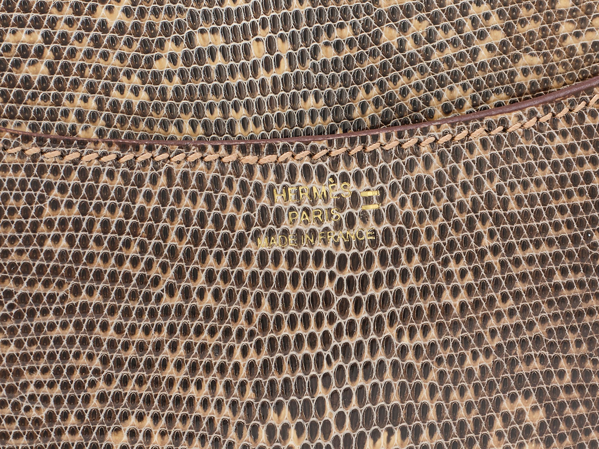 da uomo o donna Hermès Constance Mini 18 Ombré Lizard Gold Hardware in vendita