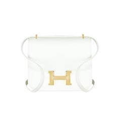 Hermès Constance Mini 18cm Craie Ivory Epsom GHW