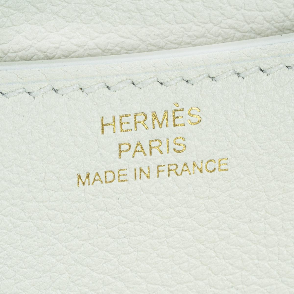 Women's Hermès Constance Mini 18cm Craie Ivory Epsom GHW For Sale