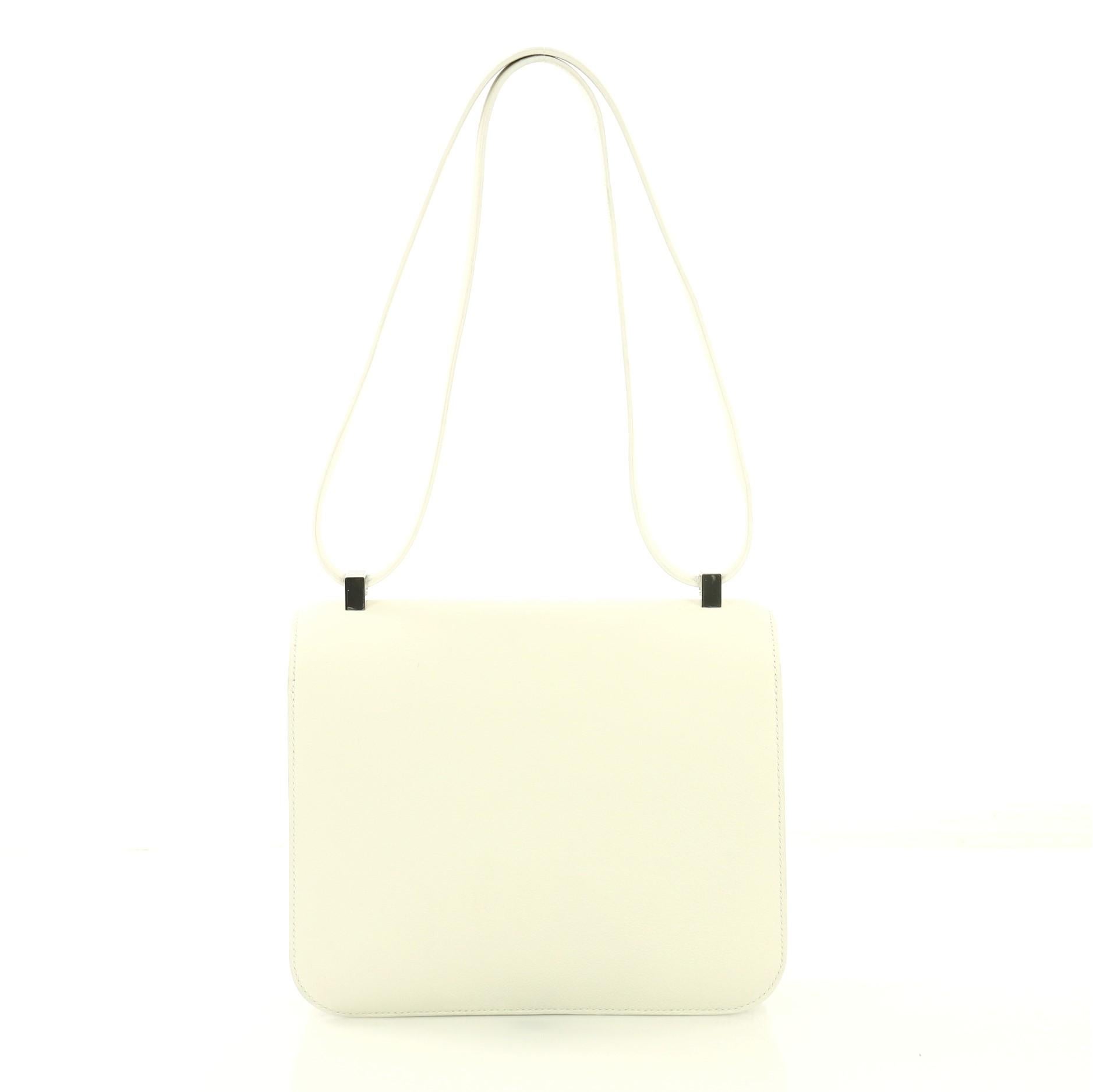 Hermes Constance Optique Handbag Evercolor 24 In Good Condition In NY, NY
