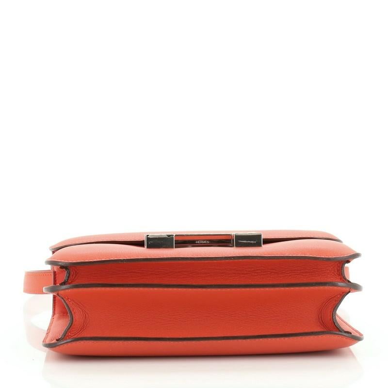 Hermes Constance Optique Handbag Evercolor 24 In Good Condition In NY, NY