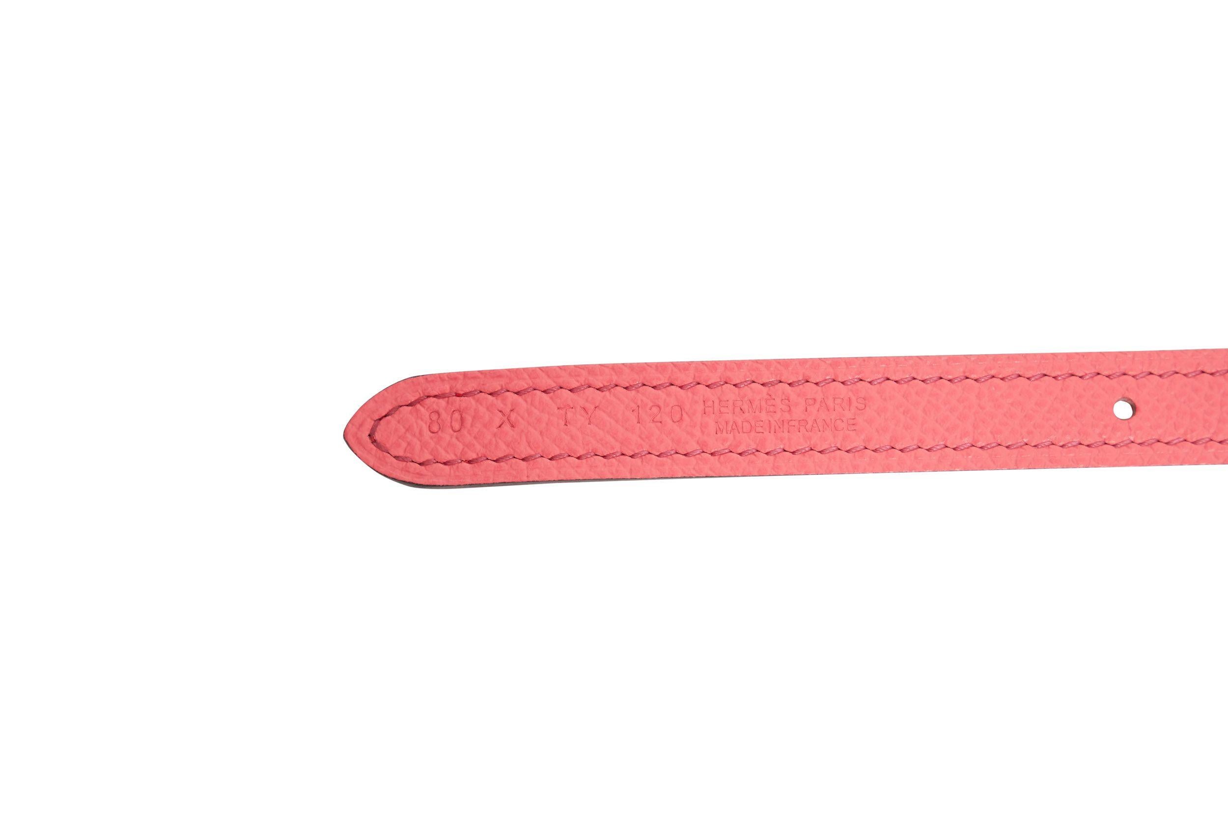 Hermes Constance Pink Pochette/Belt For Sale 9