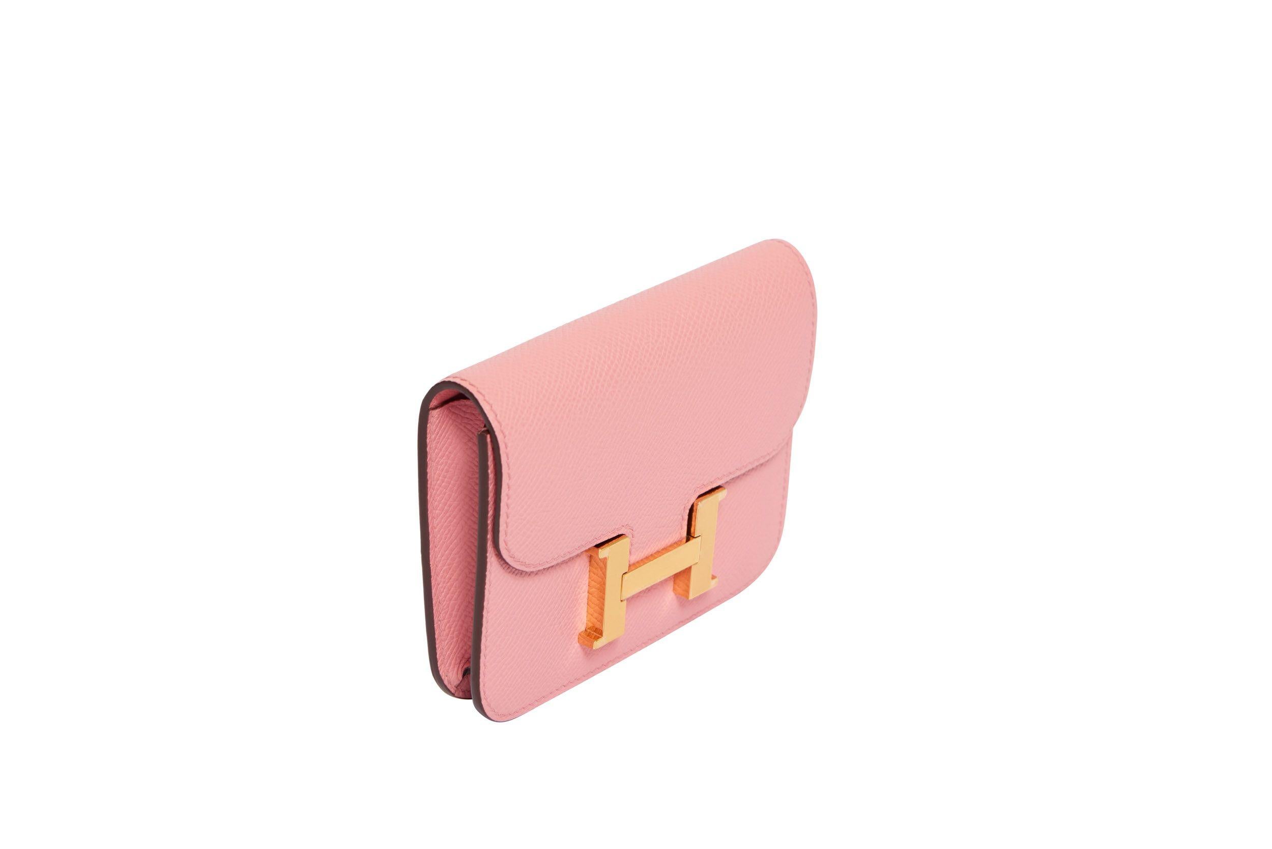 Hermes Constance Pink Pochette/Belt In New Condition For Sale In West Hollywood, CA
