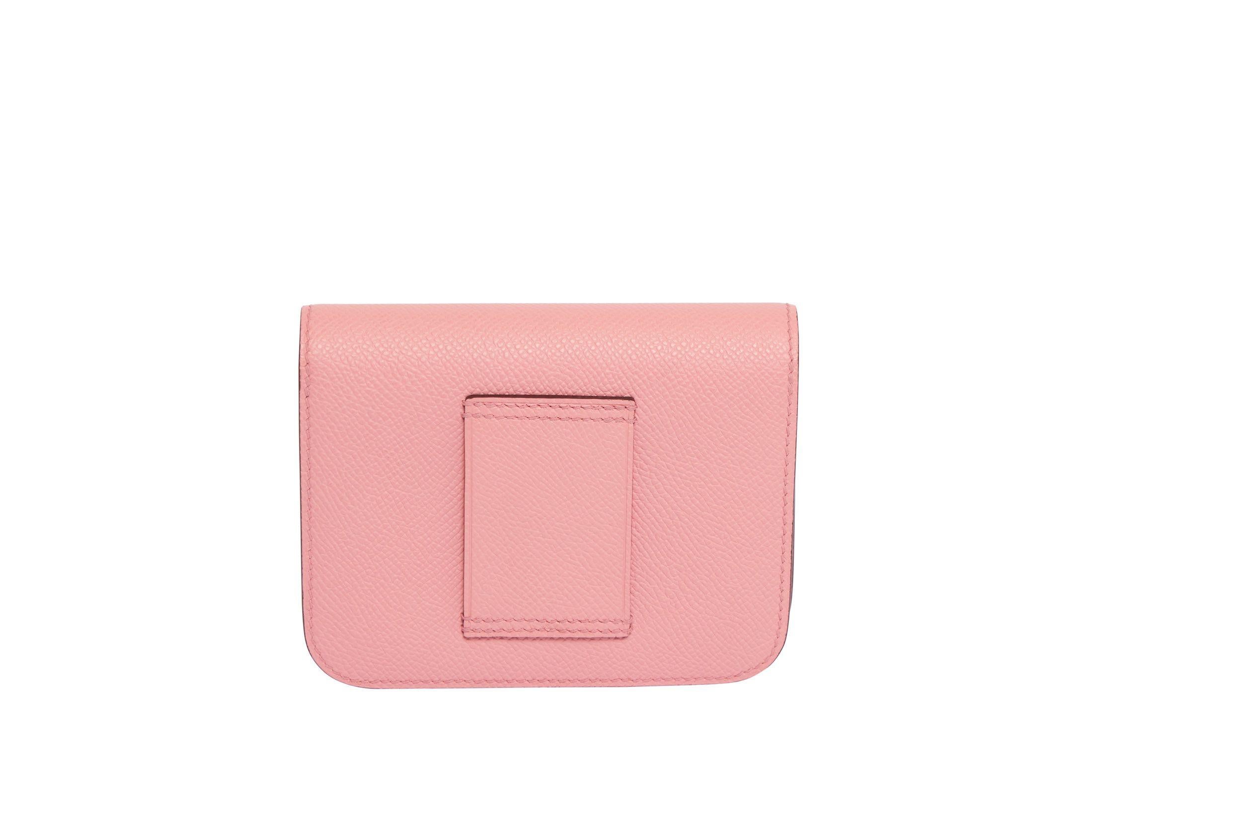 Hermes Constance Pink Pochette/Belt In New Condition For Sale In West Hollywood, CA
