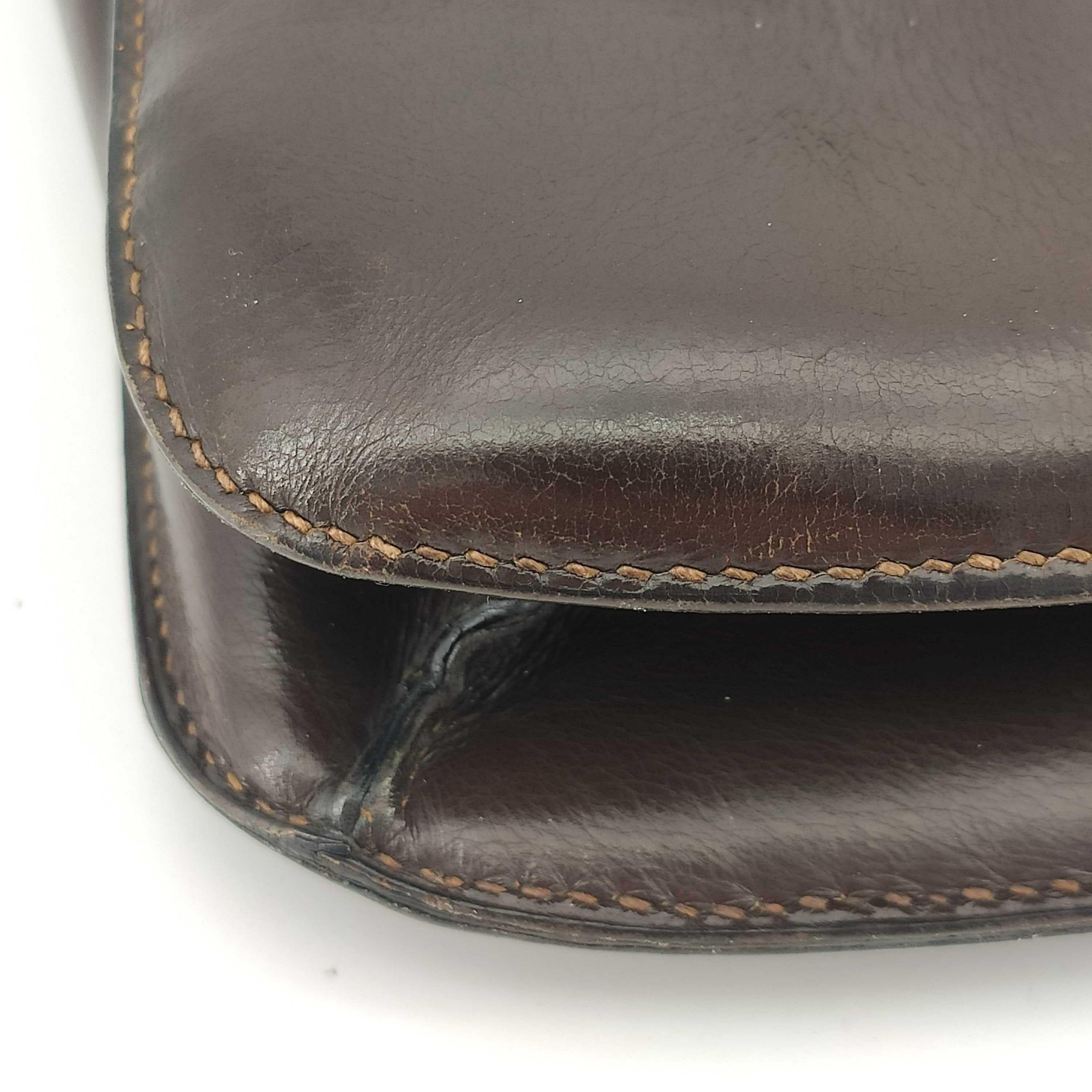 HERMÈS Constance Shoulder bag in Brown Leather 4