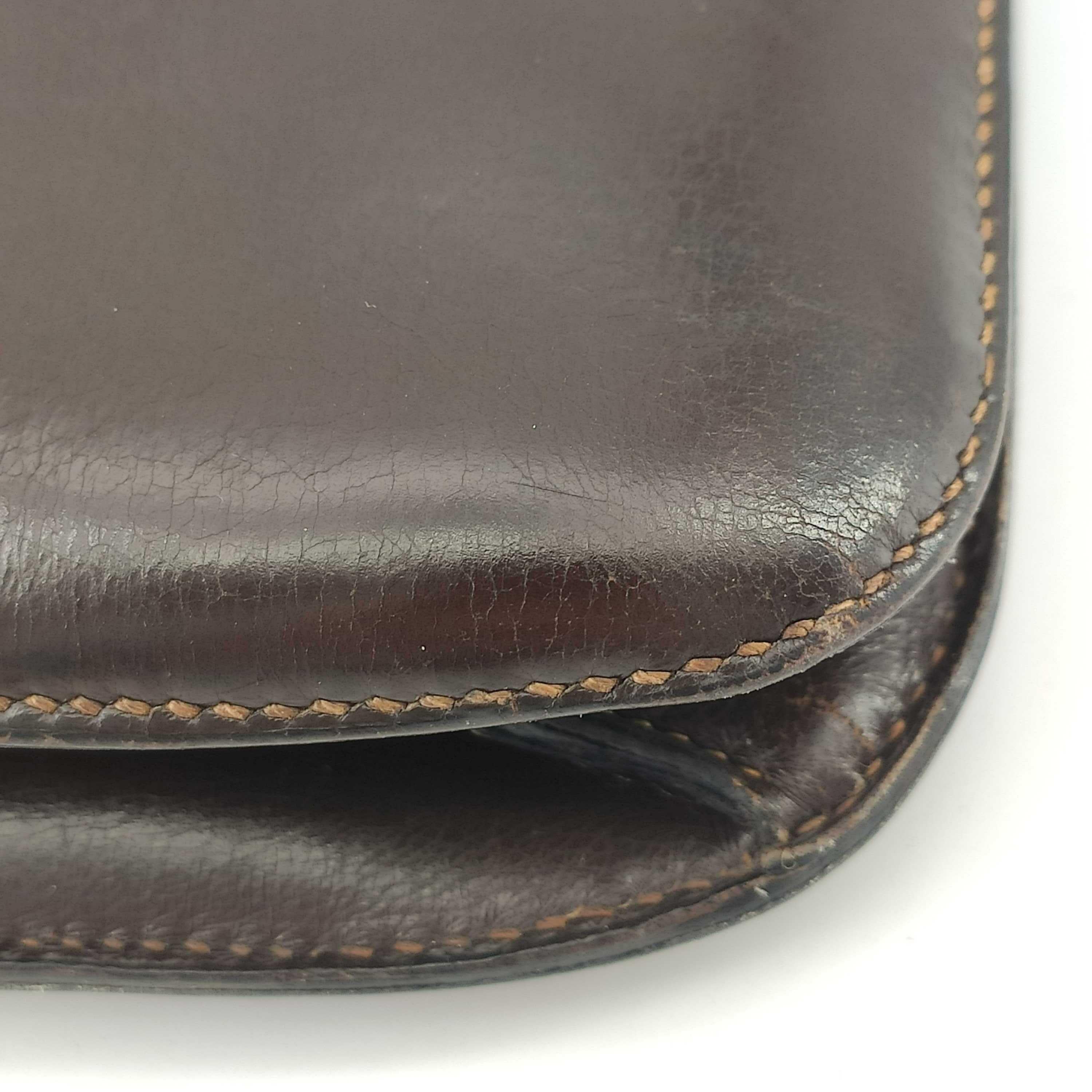 HERMÈS Constance Shoulder bag in Brown Leather 5