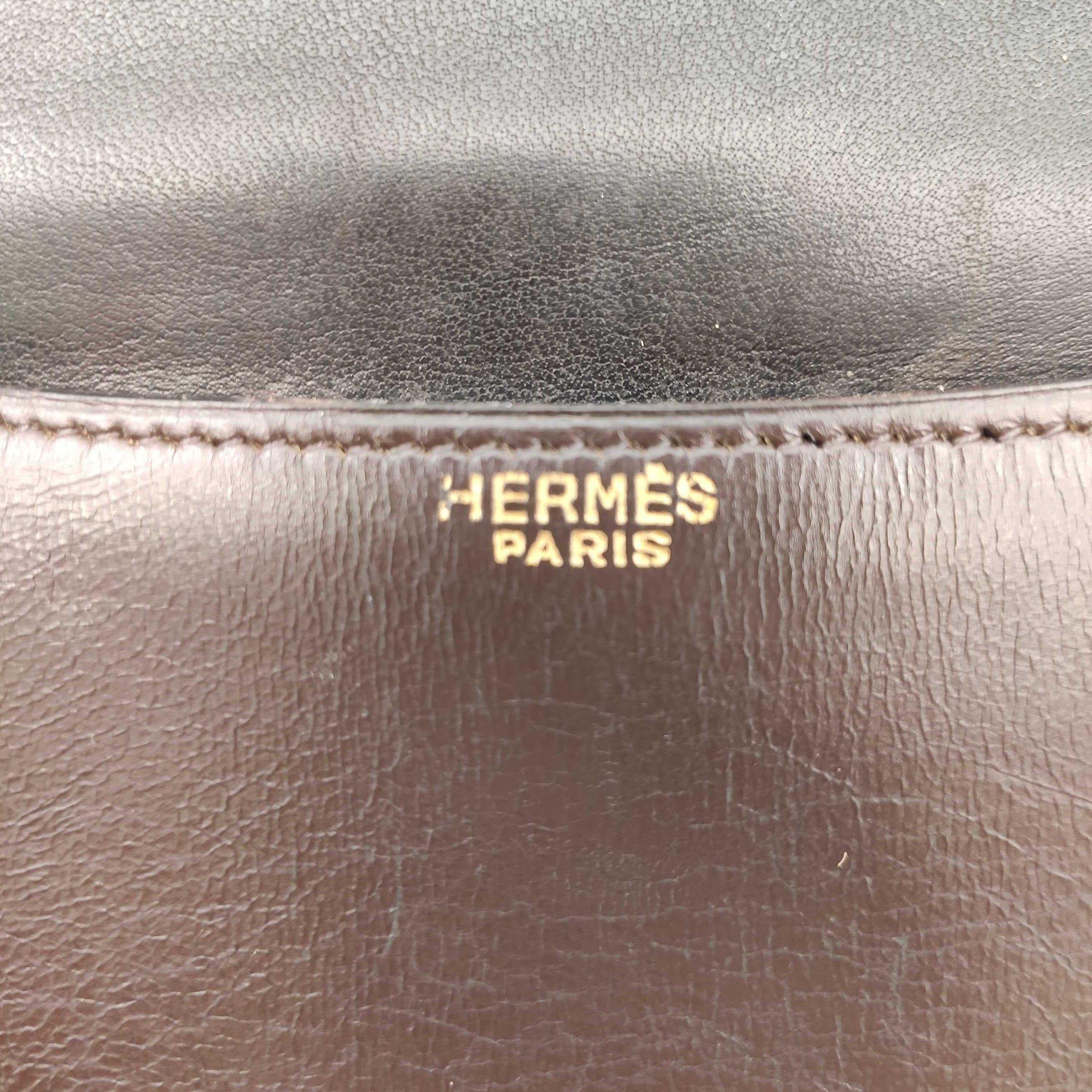 Women's HERMÈS Constance Shoulder bag in Brown Leather