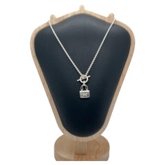 Hermès Constance Silver Necklace, 925 Sterling Silver