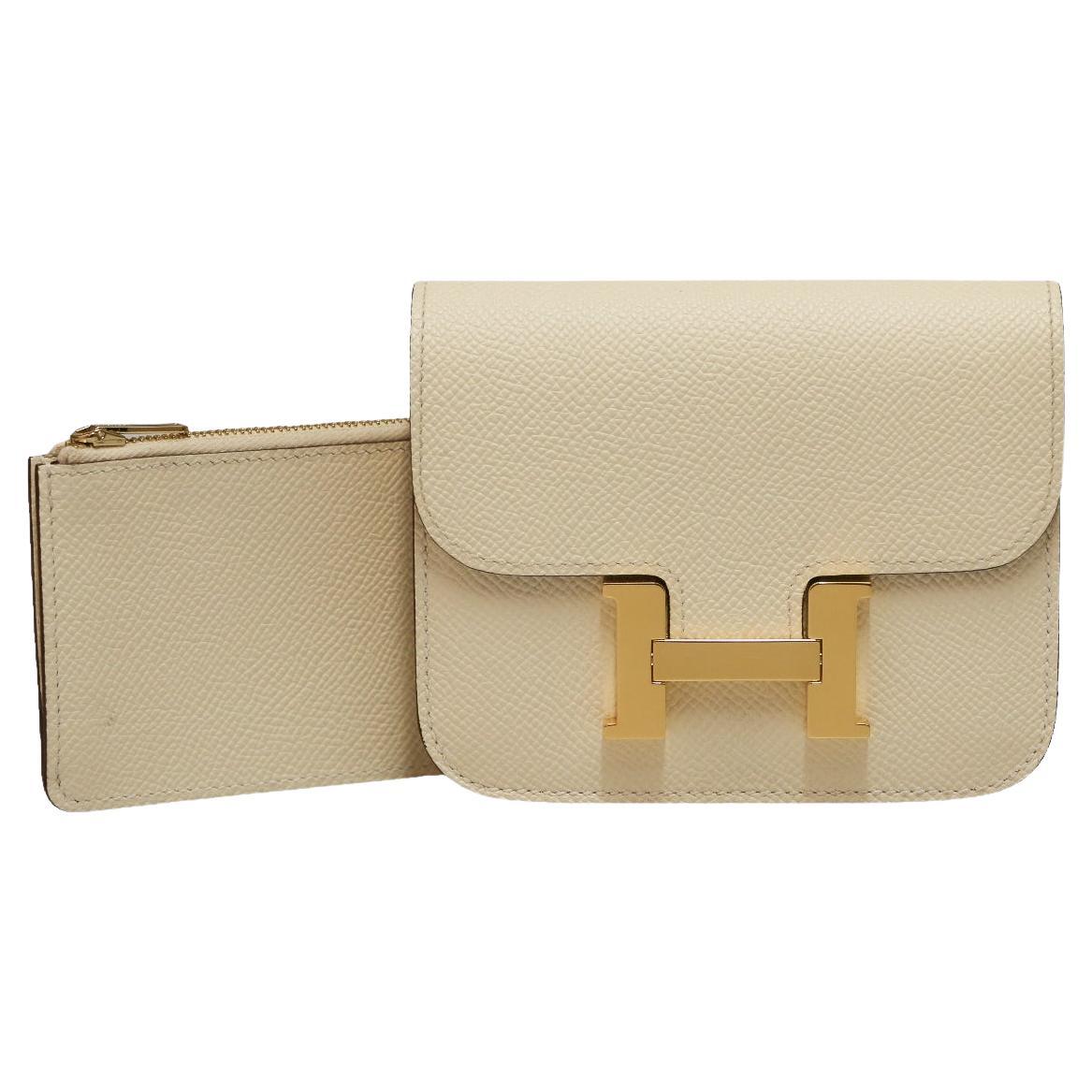 Hermes Constance Slim Compact Wallet For Sale
