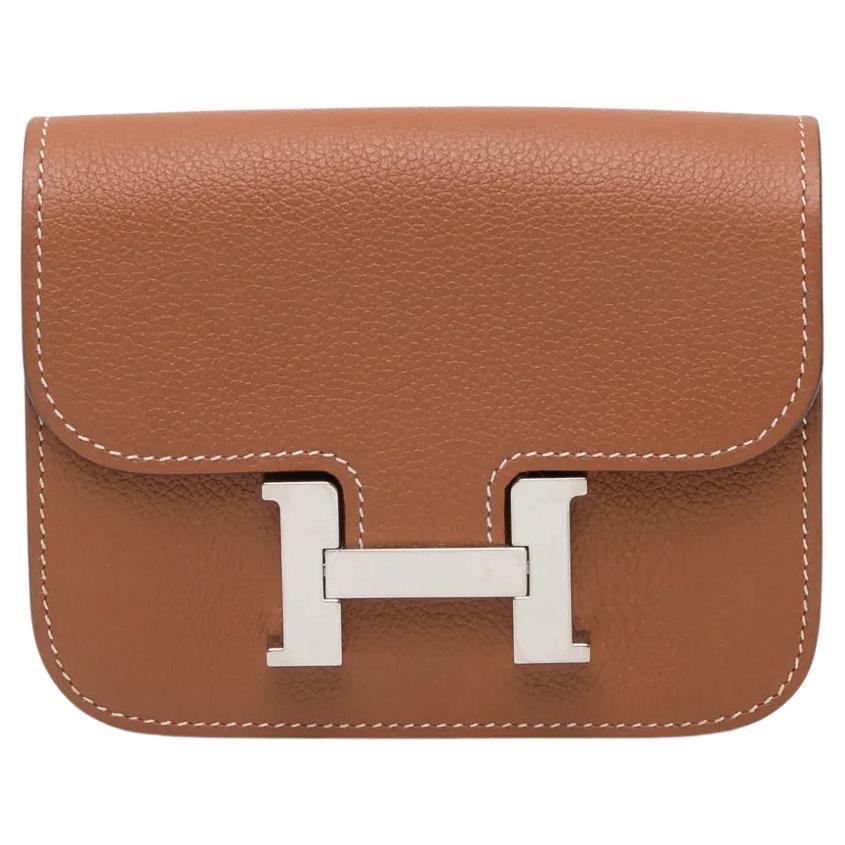 Hermès Constance Slim Wallet Quebracho Evercolor PHW