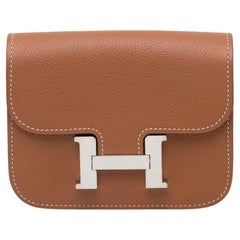 Hermès Constance Slim Wallet Quebracho Evercolor PHW