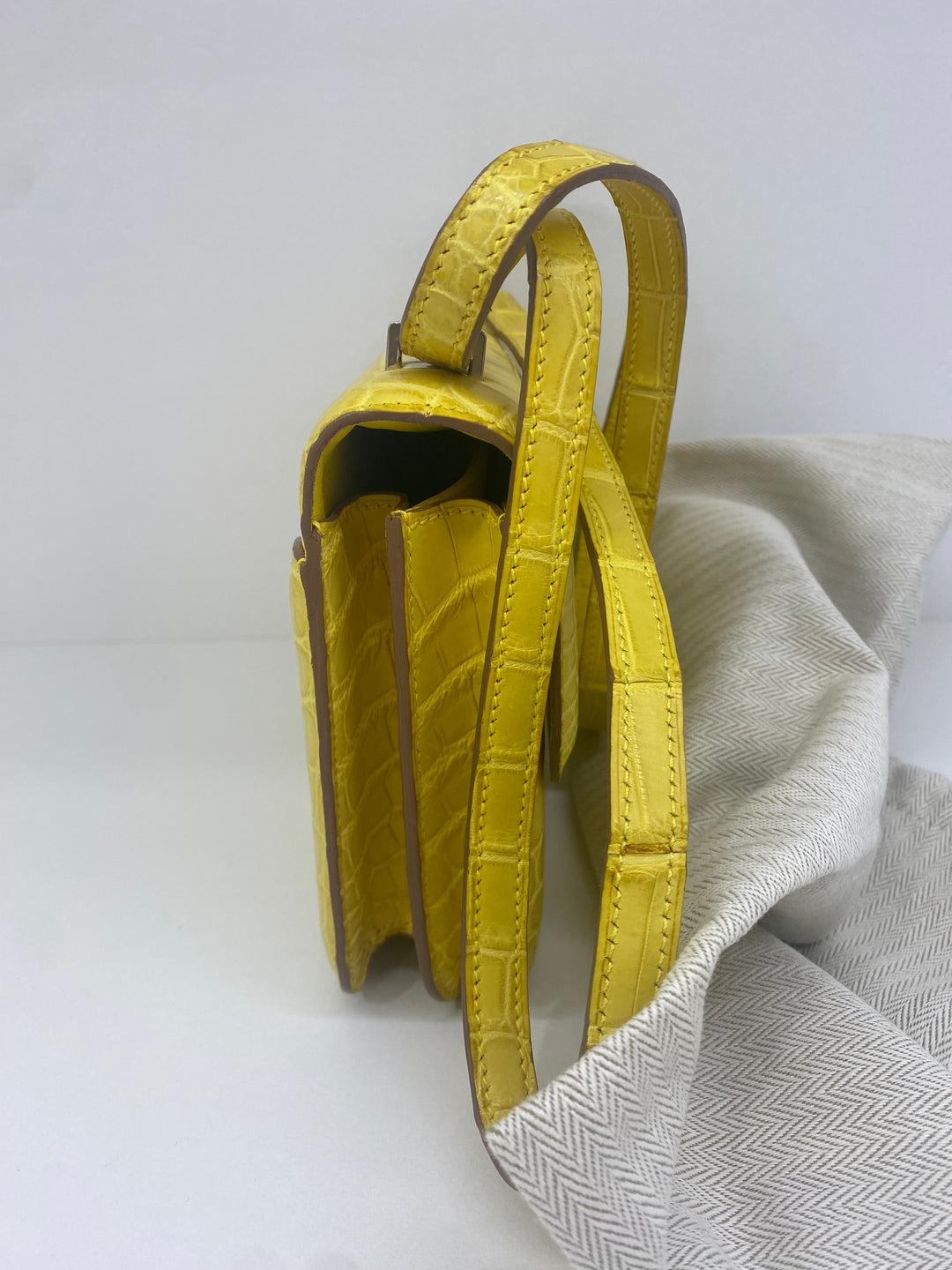 Hermes Constance To Go - Matte Alligator (mimosa) PHW 2018 6
