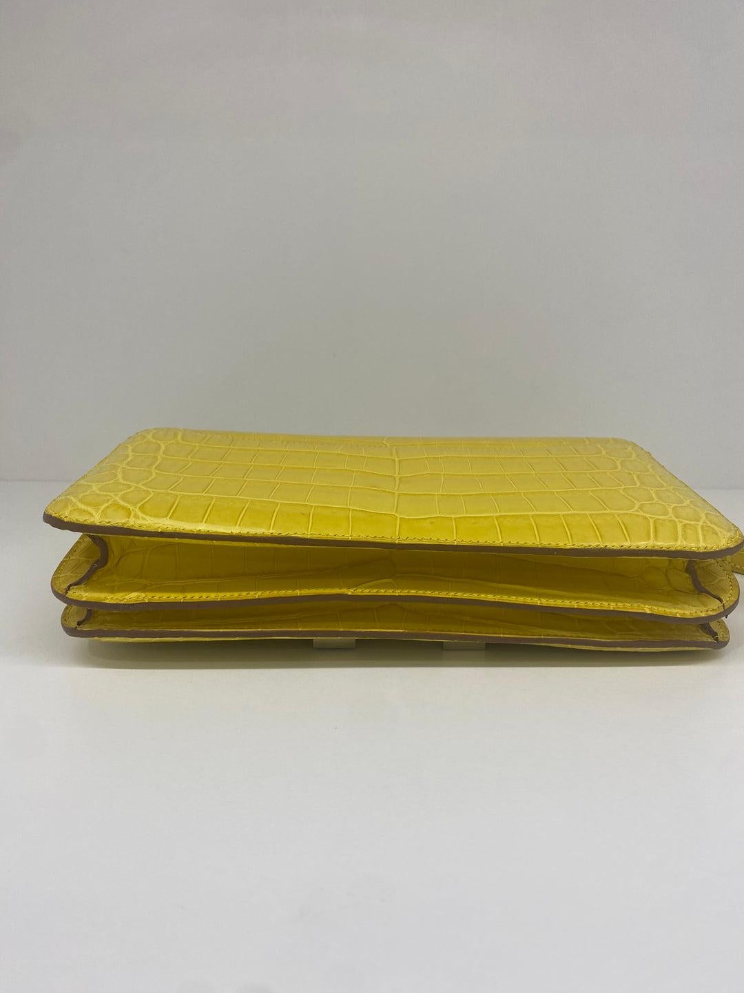 Hermes Constance To Go - Matte Alligator (mimosa) PHW 2018 7