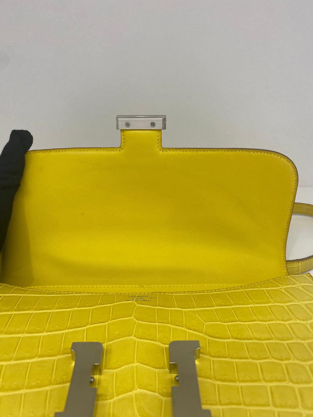 Hermes Constance To Go - Matte Alligator (mimosa) PHW 2018 8