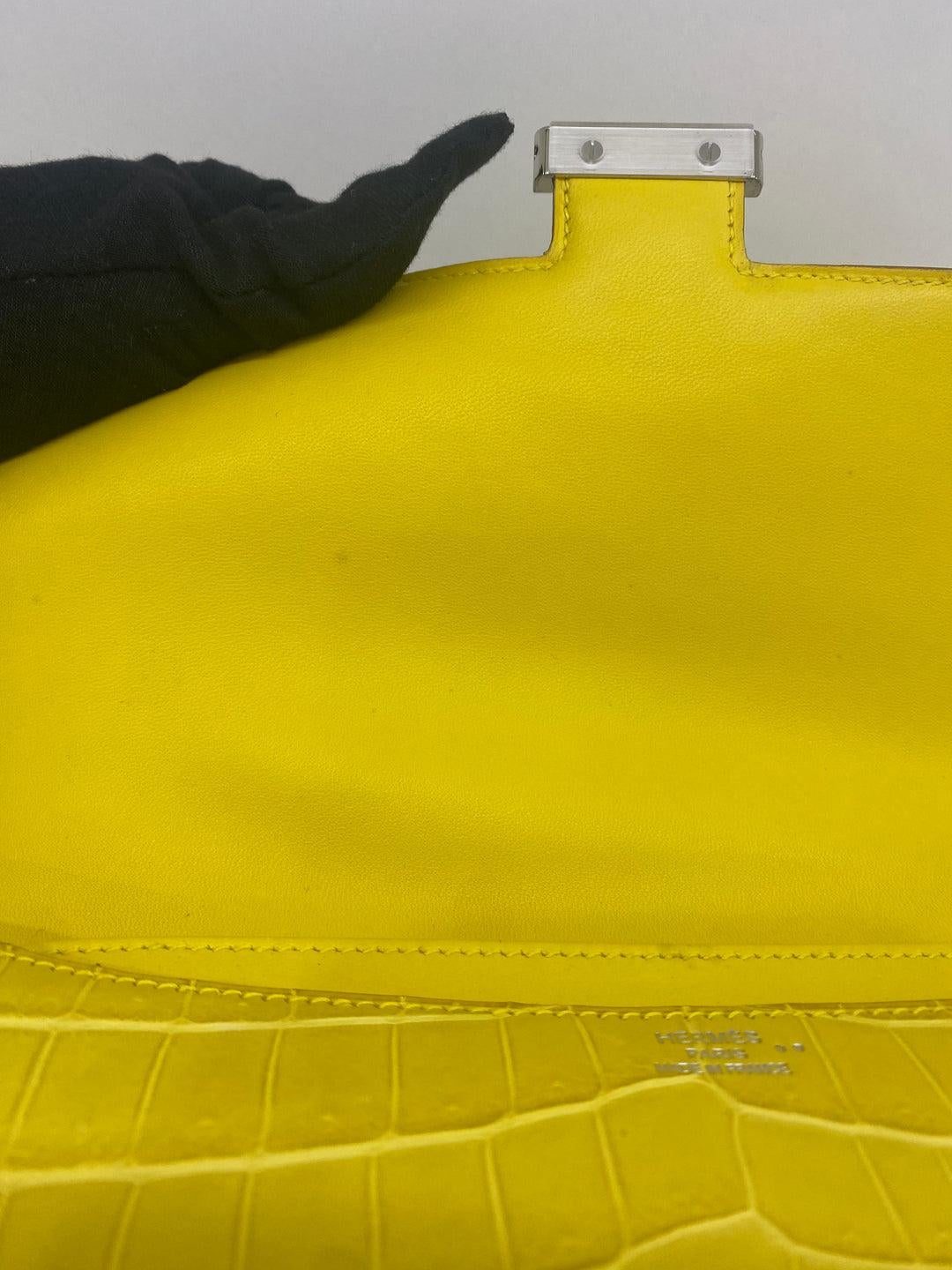 Hermes Constance To Go - Matte Alligator (mimosa) PHW 2018 9
