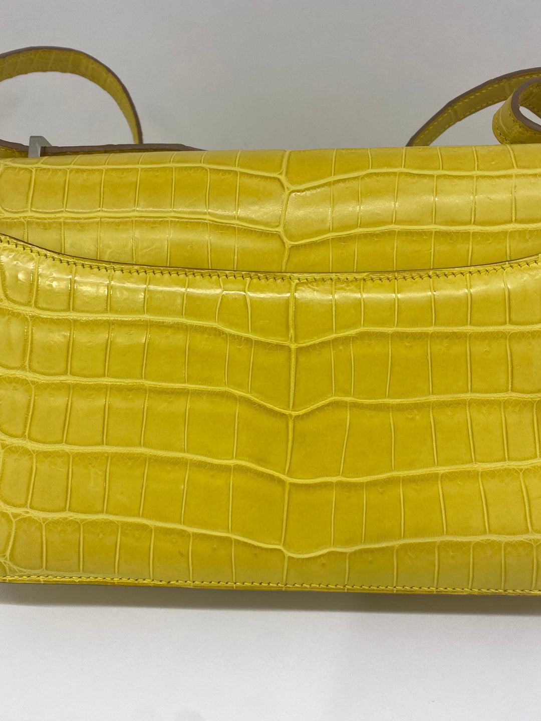 Hermes Constance To Go - Matte Alligator (mimosa) PHW 2018 In Excellent Condition In Double Bay, AU