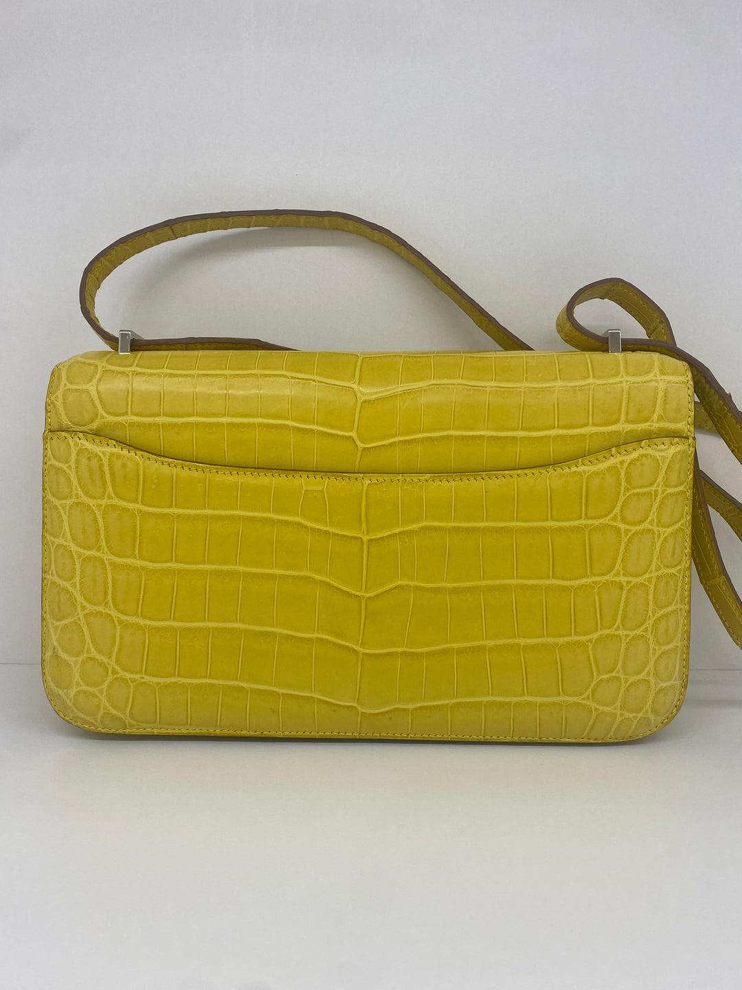 Hermes Constance To Go - Matte Alligator (mimosa) PHW 2018 5