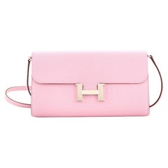 Hermes Pink Rose Pourpre Ostrich Constance Mini 18/19 Handbag Bag – MAISON  de LUXE