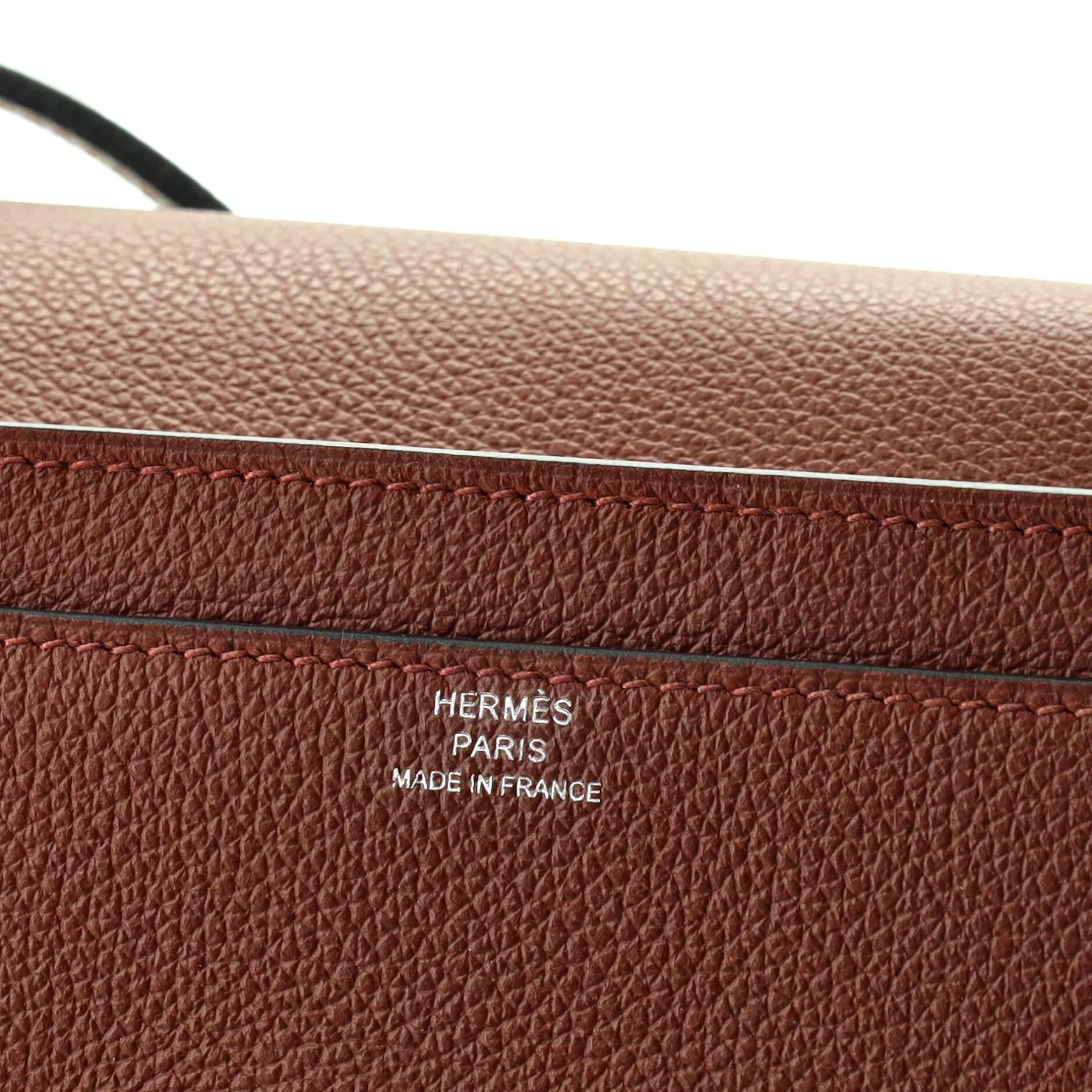 Hermes Constance To Go Wallet Evercolor In Good Condition In NY, NY