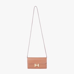 Hermès Constance To Go Geldbörse aus goldenem Epsom-Leder mit goldener Hardware - 20er Jahre