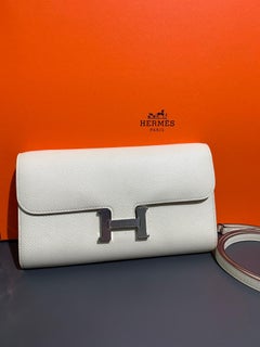 Hermès Constance To Go Wallet on Strap Epsom Leather Palladium Hardware