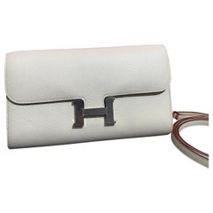 Hermès Constance To Go Wallet on Strap Epsom Leather Palladium Hardware