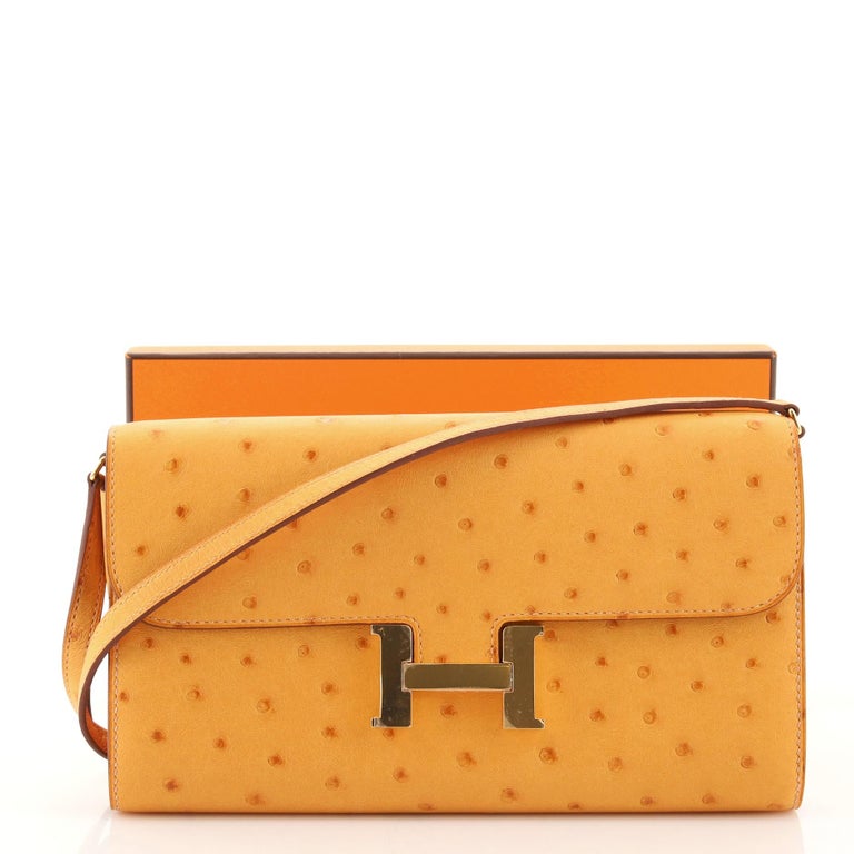 Hermes Constance To Go Wallet Ostrich at 1stDibs