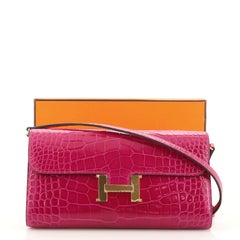 Hermes Constance To Go Wallet Shiny Alligator