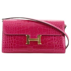 Hermes Constance To Go Wallet Shiny Alligator