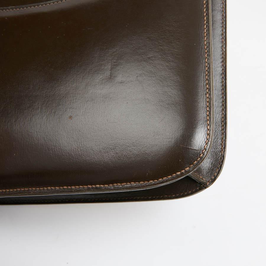 HERMES Constance Vintage Brown Box Leather 4