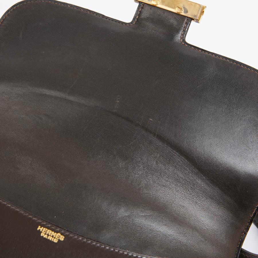 HERMES Constance Vintage Brown Box Leather 8