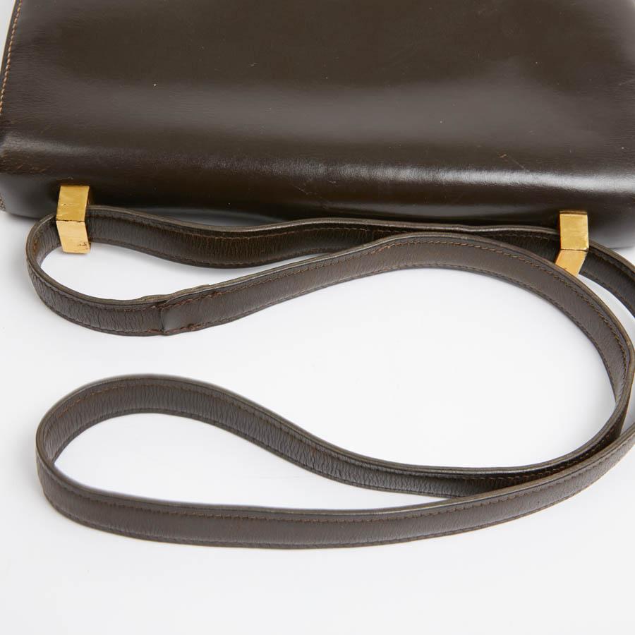 HERMES Constance Vintage Brown Box Leather 2