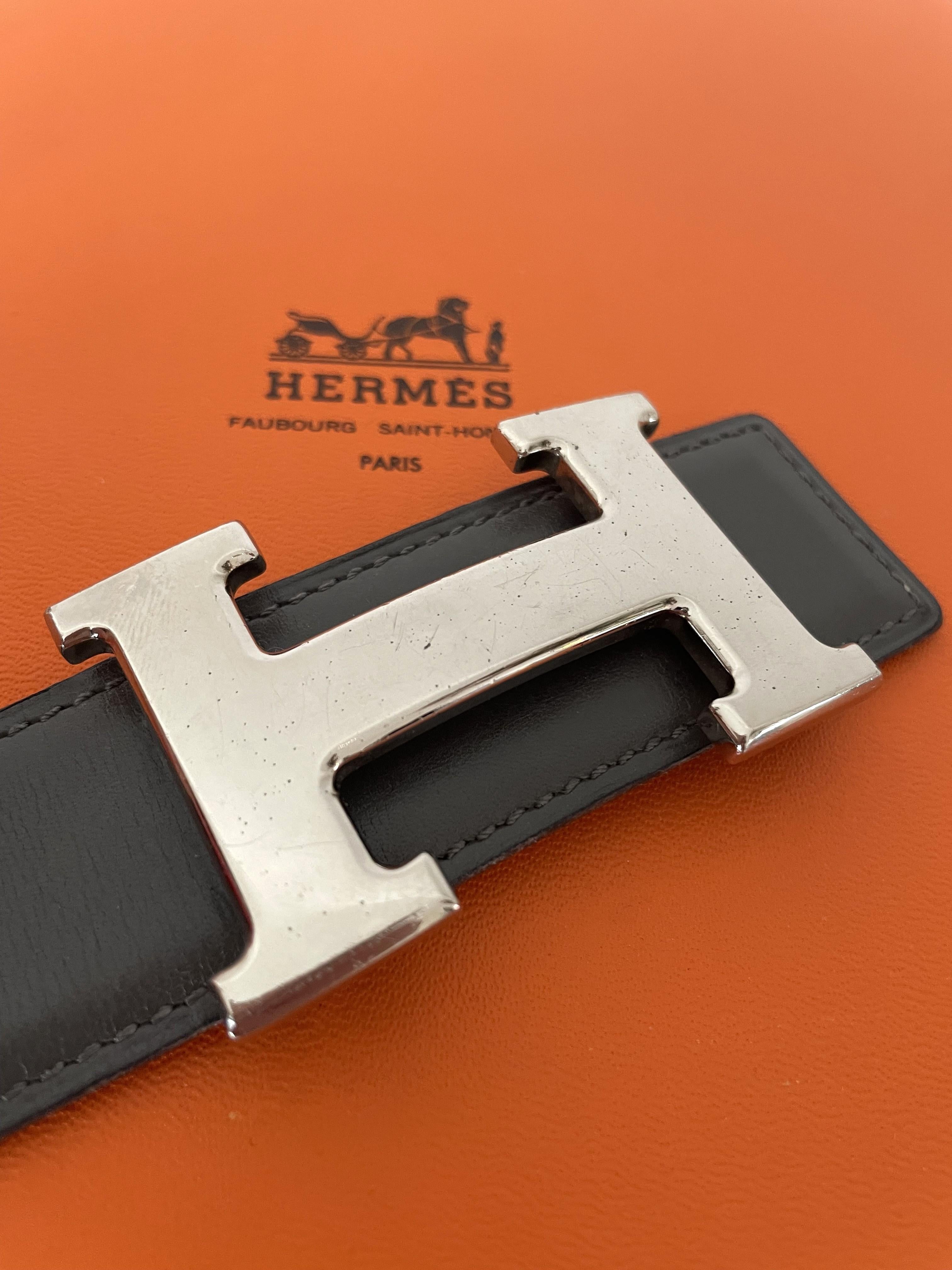 Brown Hermes Constance Vintage Set of Two Belts with one Buckle
