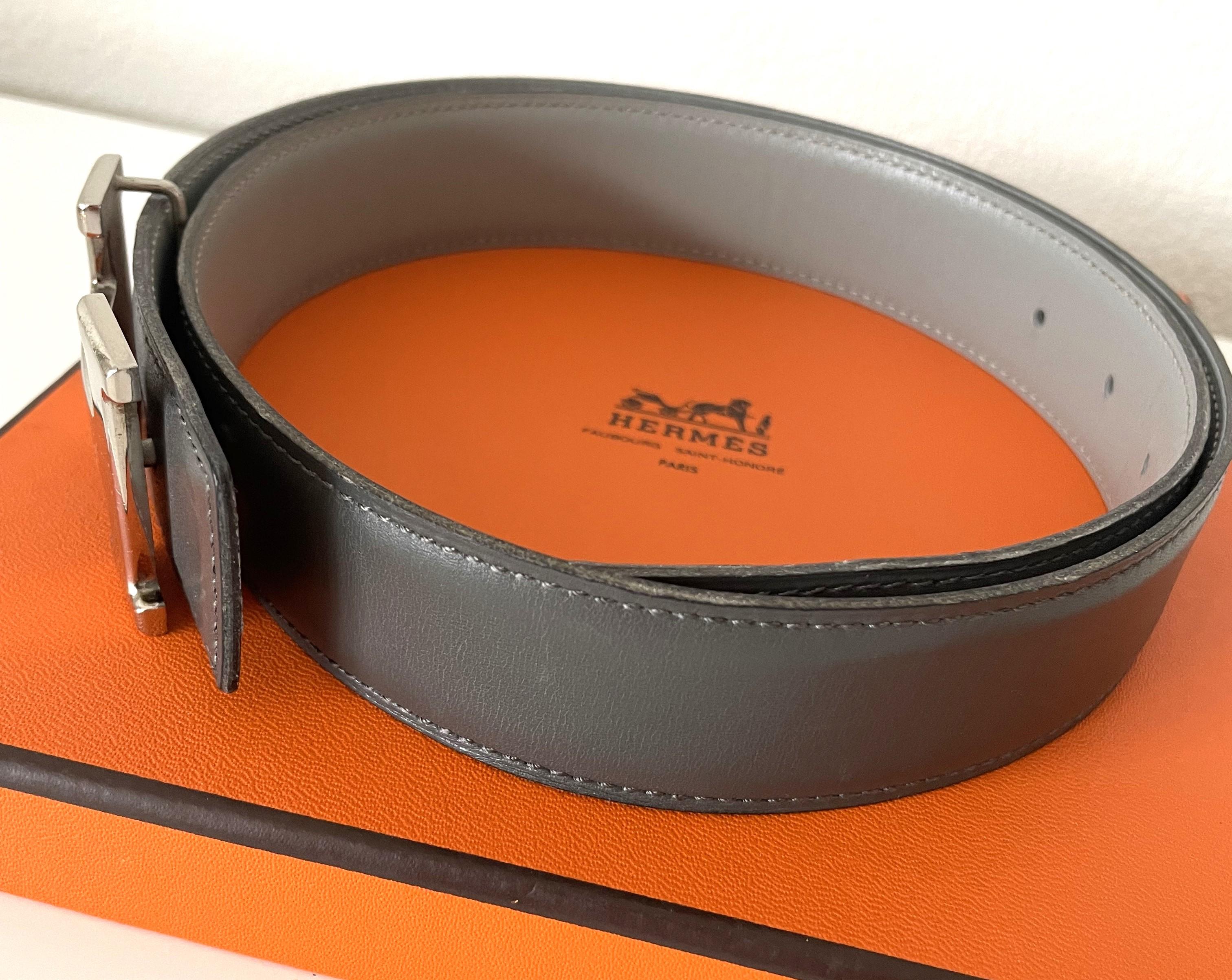 Women's or Men's Hermes Constance Vintage Set of Two Belts with one Buckle