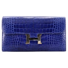 Constance Brieftasche aus Alligatorleder von Hermès