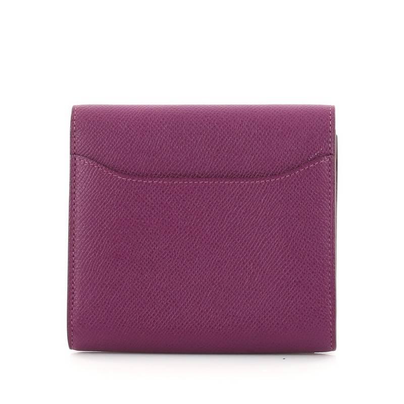 Hermes Constance Wallet Epsom Compact In Good Condition In NY, NY