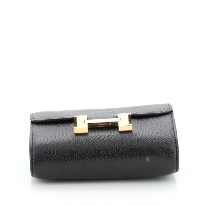 Hermes Constance Wallet Epsom Compact In Good Condition In NY, NY