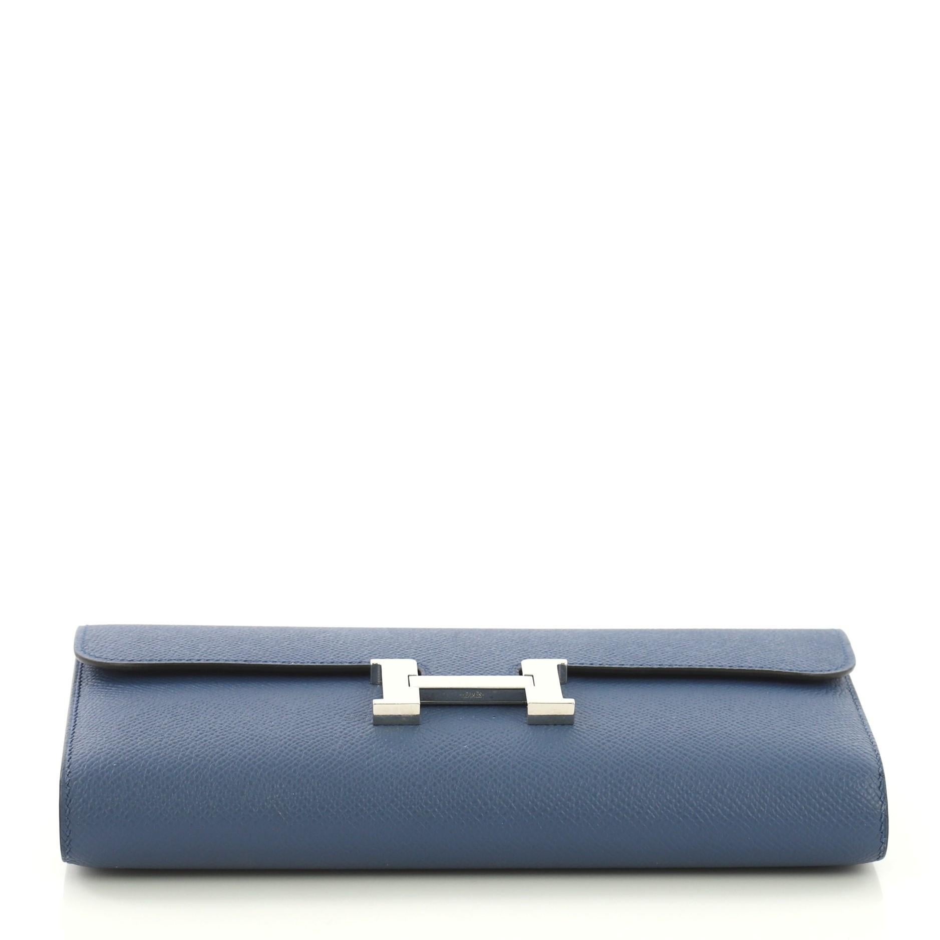 Hermes Constance Wallet Epsom Long In Good Condition In NY, NY