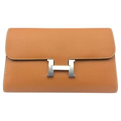 Hermes Constance Wallet Gold Epsom Leather Silver Palladium Hardware 2017