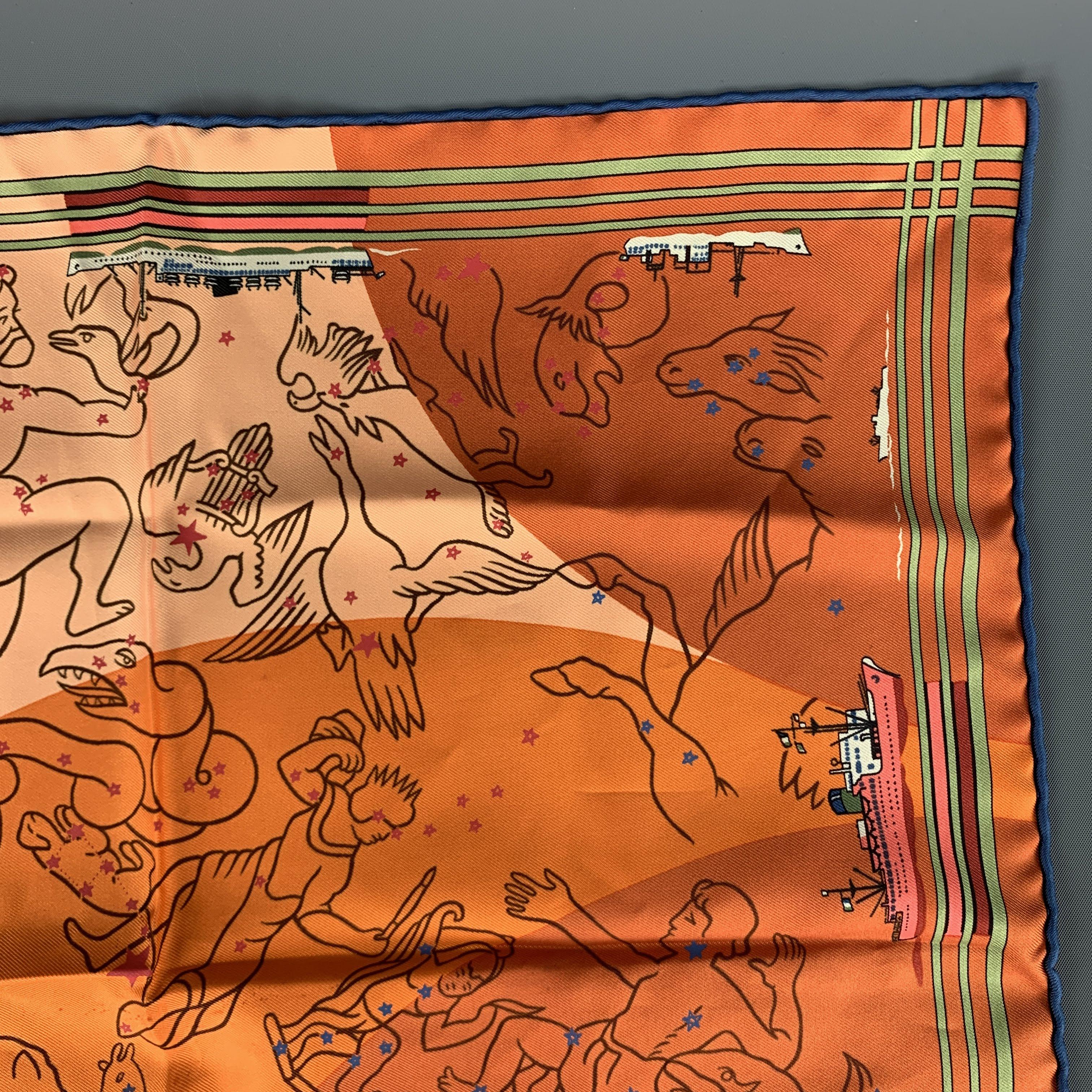 hermes pocket square