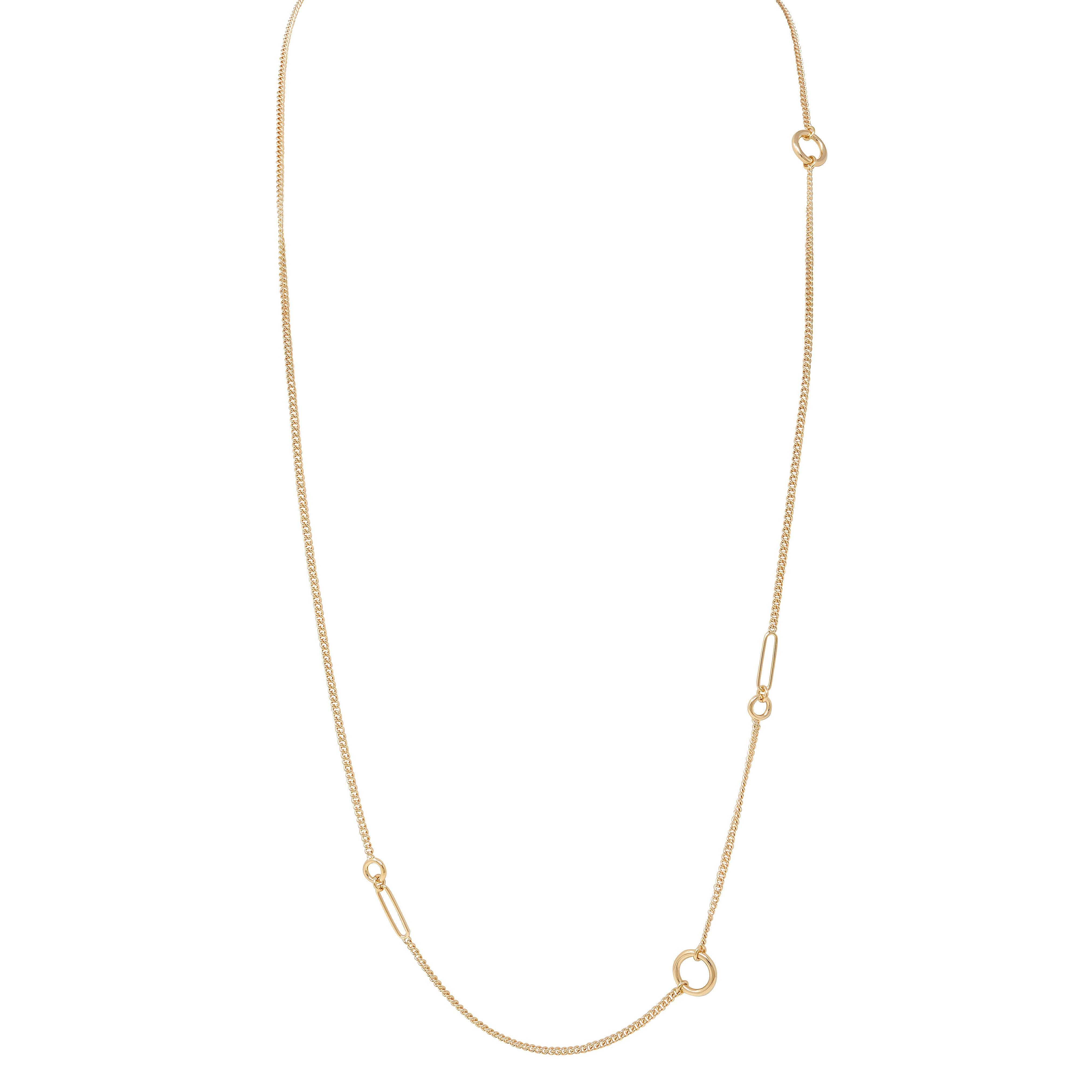 Hermès Contemporary 18 Karat Rose Gold Chaine d
Ancre Station Chain Necklace en venta