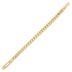 Bracciale Kelly Gourmette Cuban in oro 18 carati con diamanti contemporanei di Hermés
