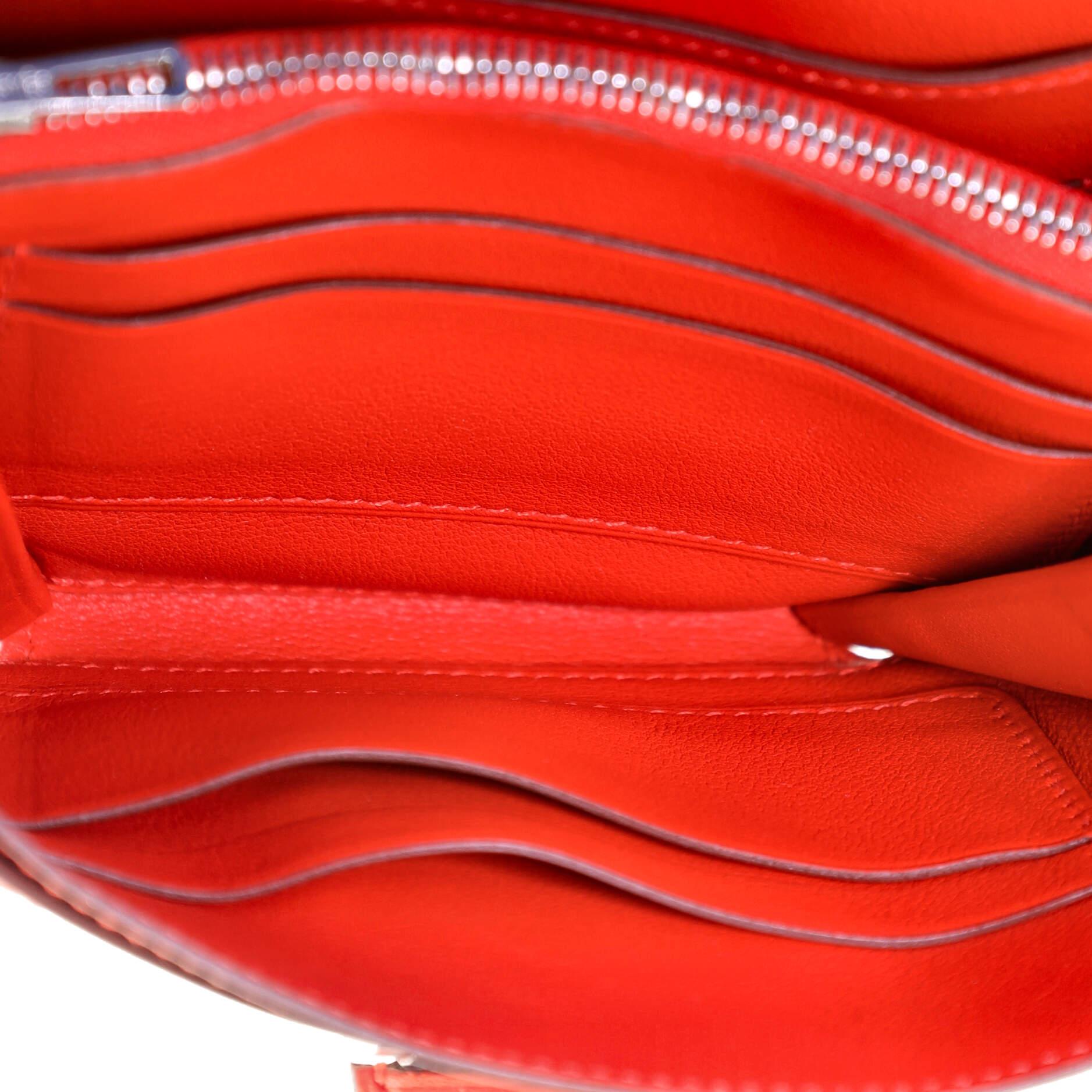 Red Hermes Convoyeur Crossbody Bag Swift Mini