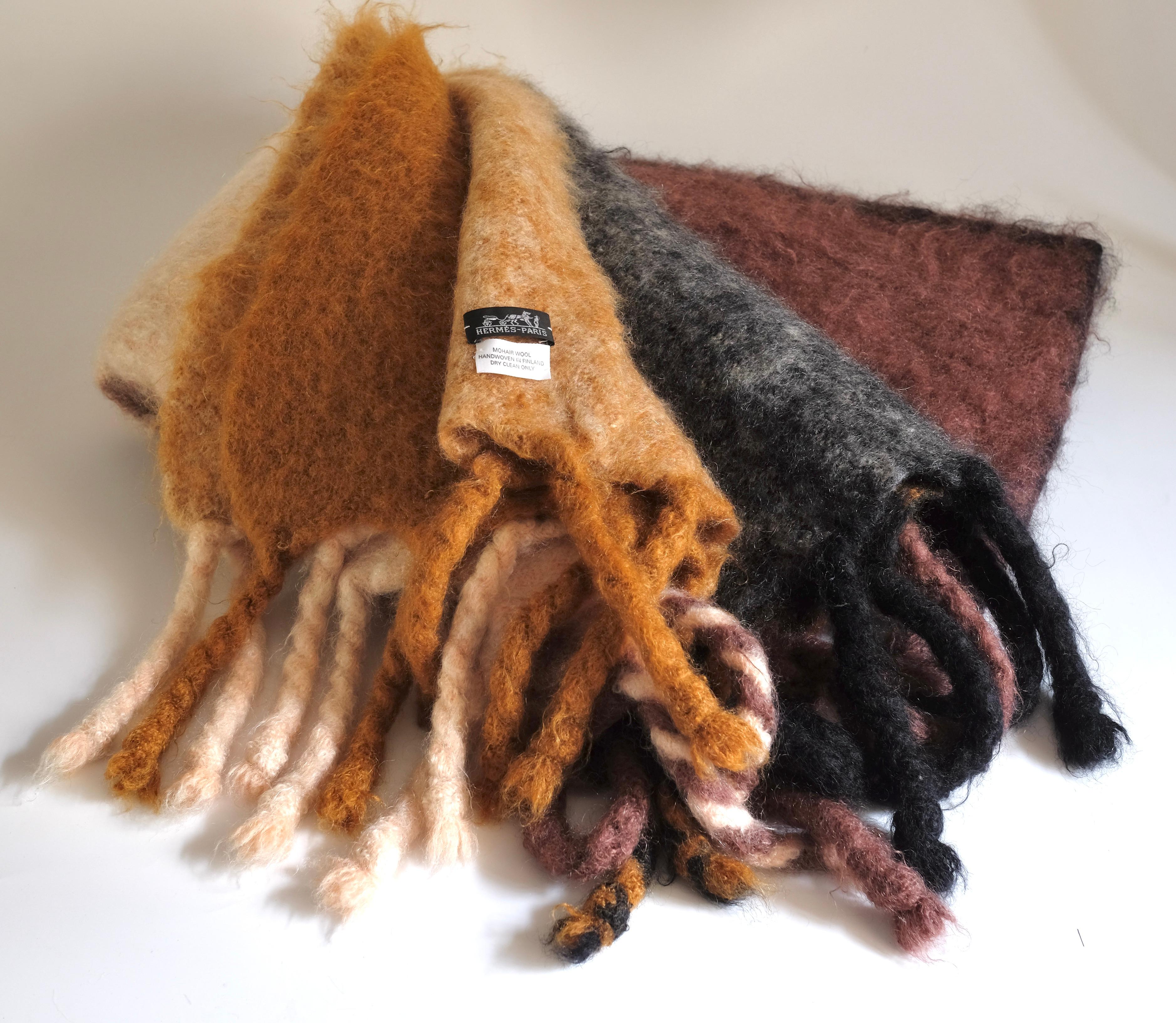 HERMES - Coperta in lana Mohair Handwoven Finland in vendita 5
