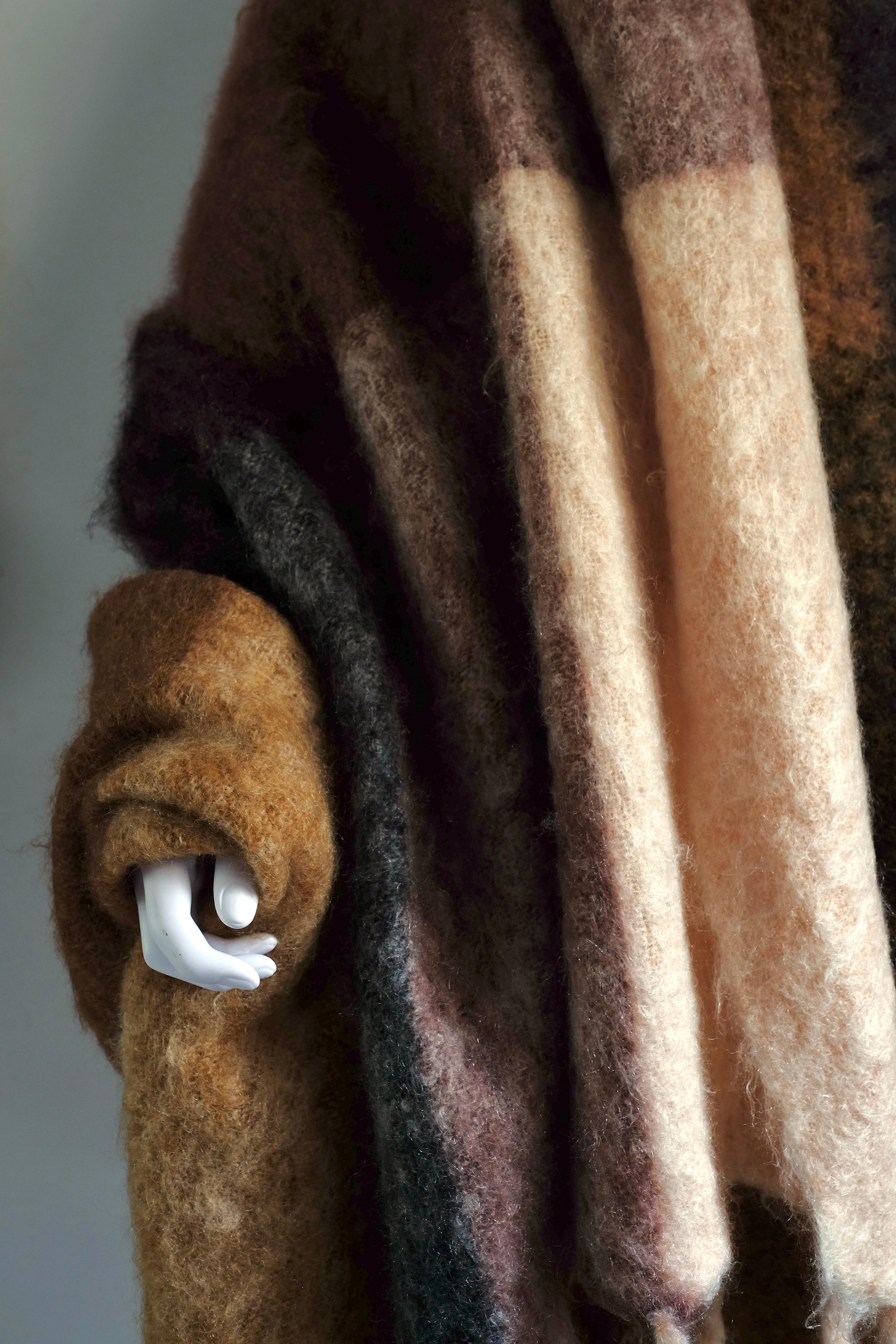 da uomo o donna HERMES - Coperta in lana Mohair Handwoven Finland in vendita