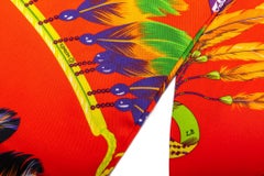 Hermes Coral Brazil Maxi Twilly Scarf BN
