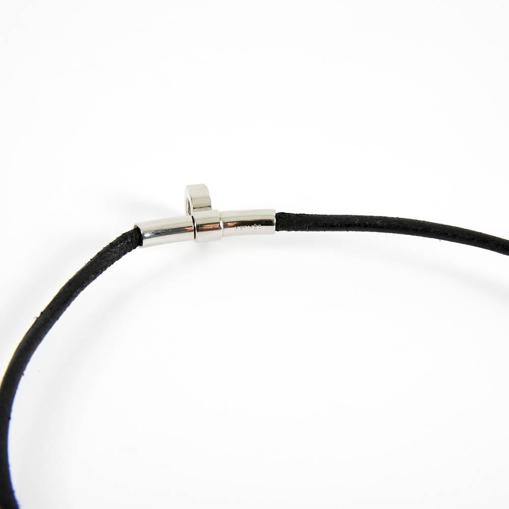 hermes leather necklace
